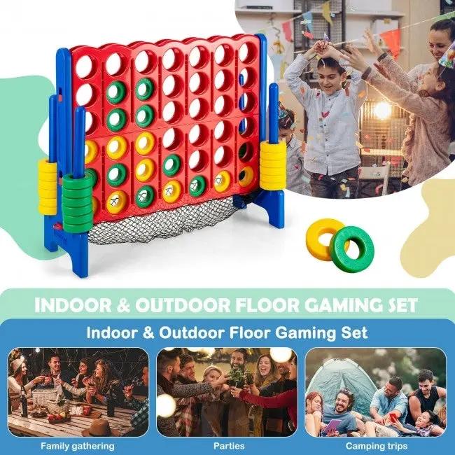 4-to-Score Giant Game Set with Net Storage-Blue by DirectDeals