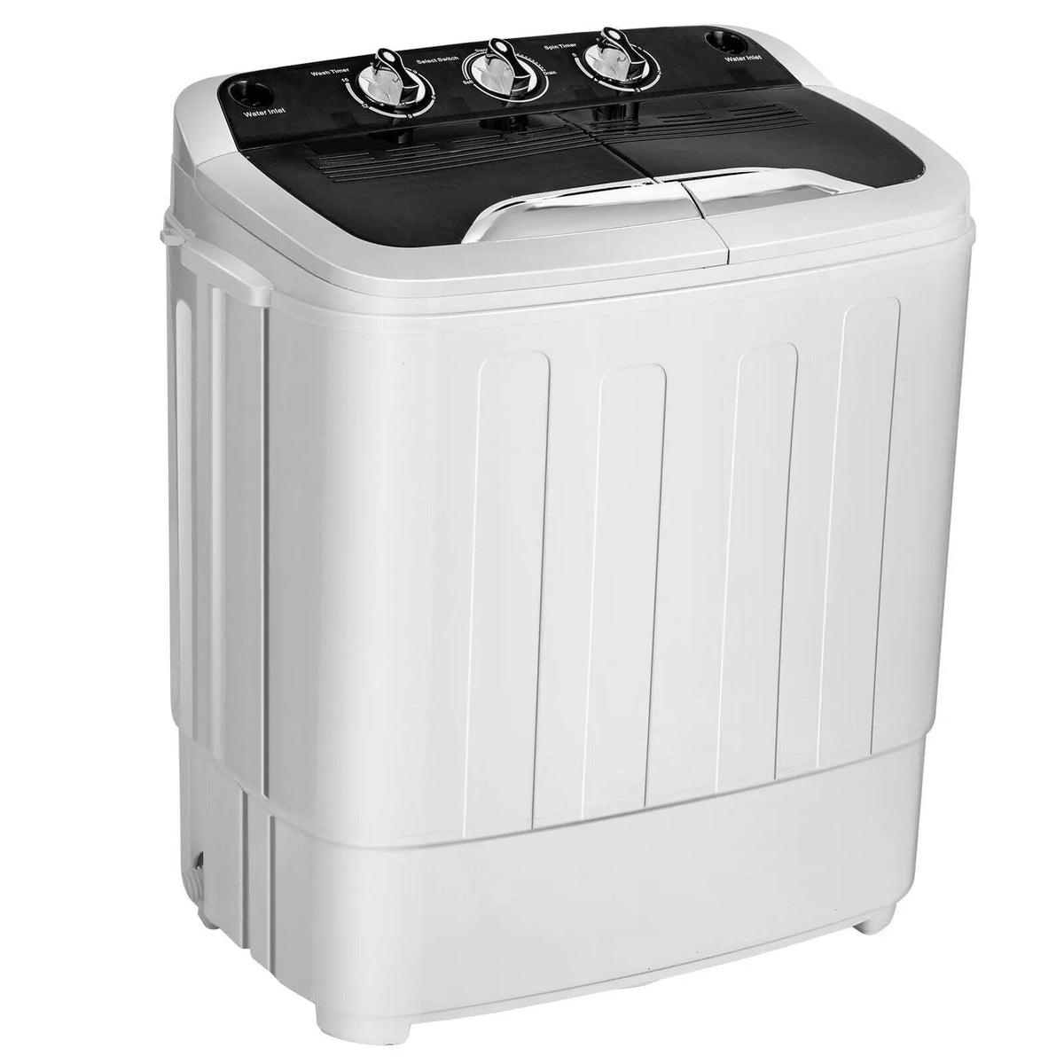 8 lbs Portable Mini Twin Tub Spinner Semi-Automatic Washing Machine by DirectDeals