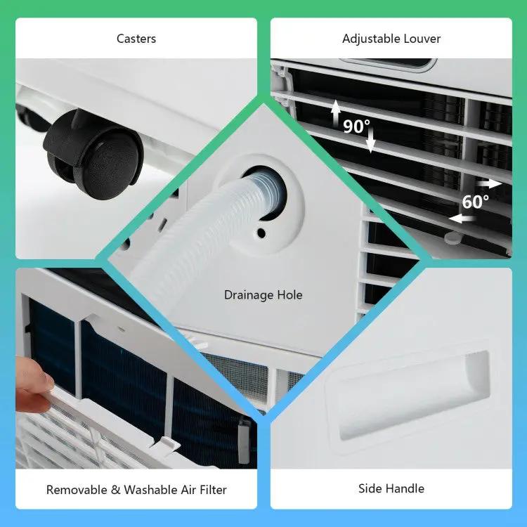 8000BTU 3-in-1 Portable Air Conditioner with Remote Control by DirectDeals