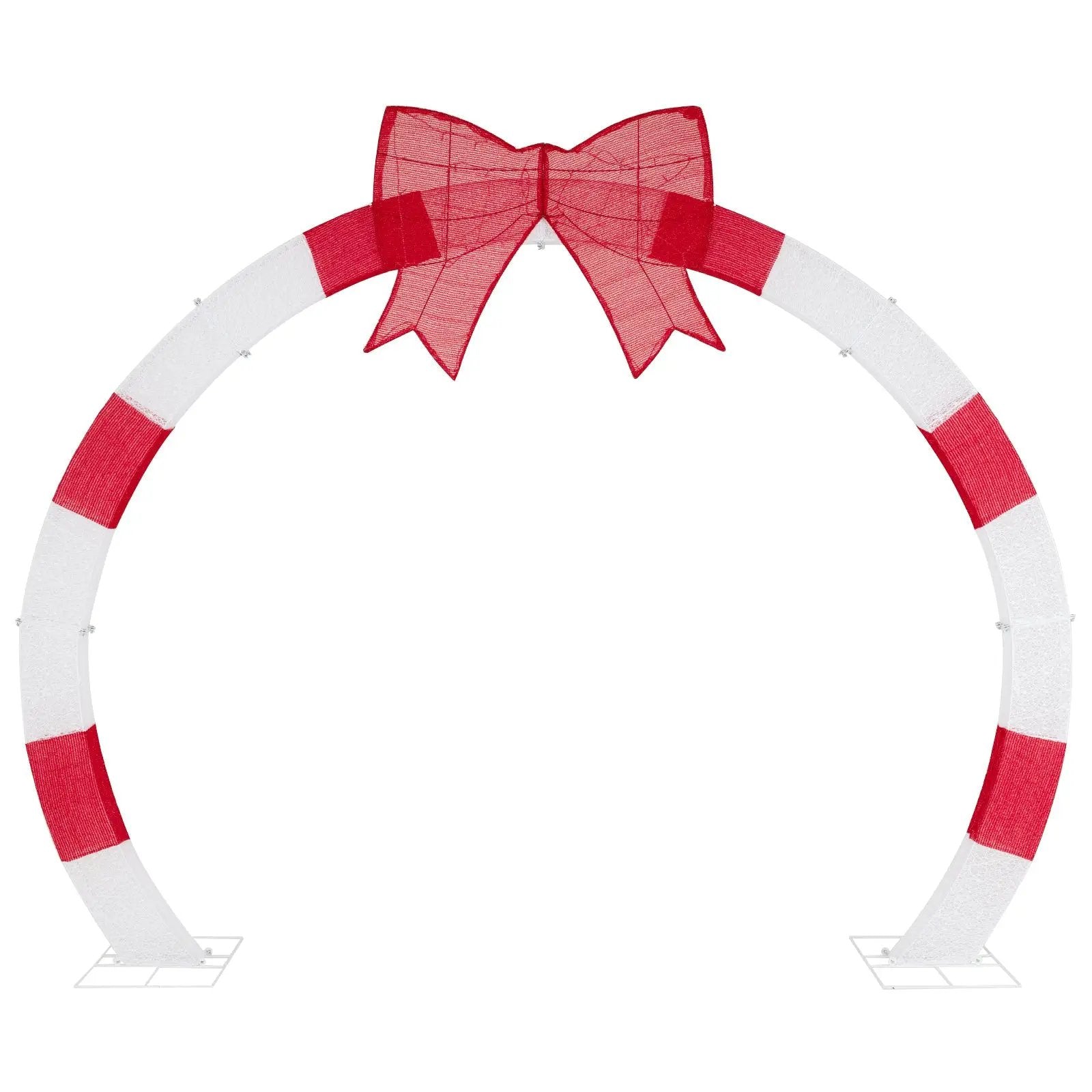 10.4 Feet Christmas Archway with Large Bow and LED Lights by DirectDeals