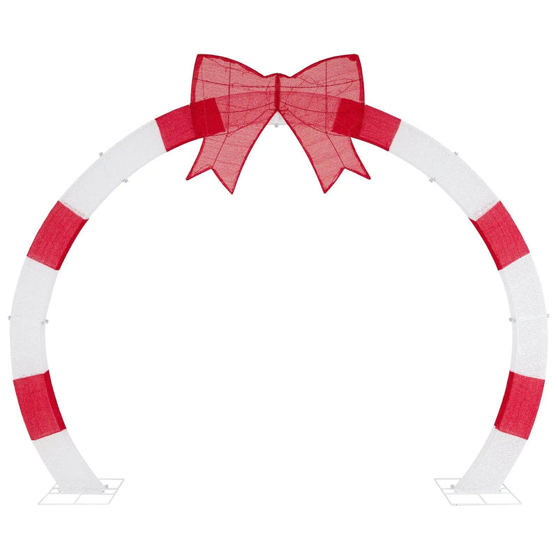10.4 Feet Christmas Archway with Large Bow and LED Lights by DirectDeals