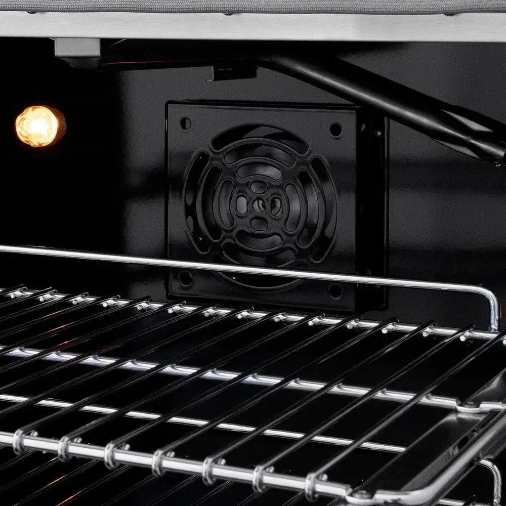 ZLINE 48" Gas Range, Convection Gas Oven, Stainless Steel,Matte Black SGR-BLM-48 by Farmhouse Kitchen and Bath