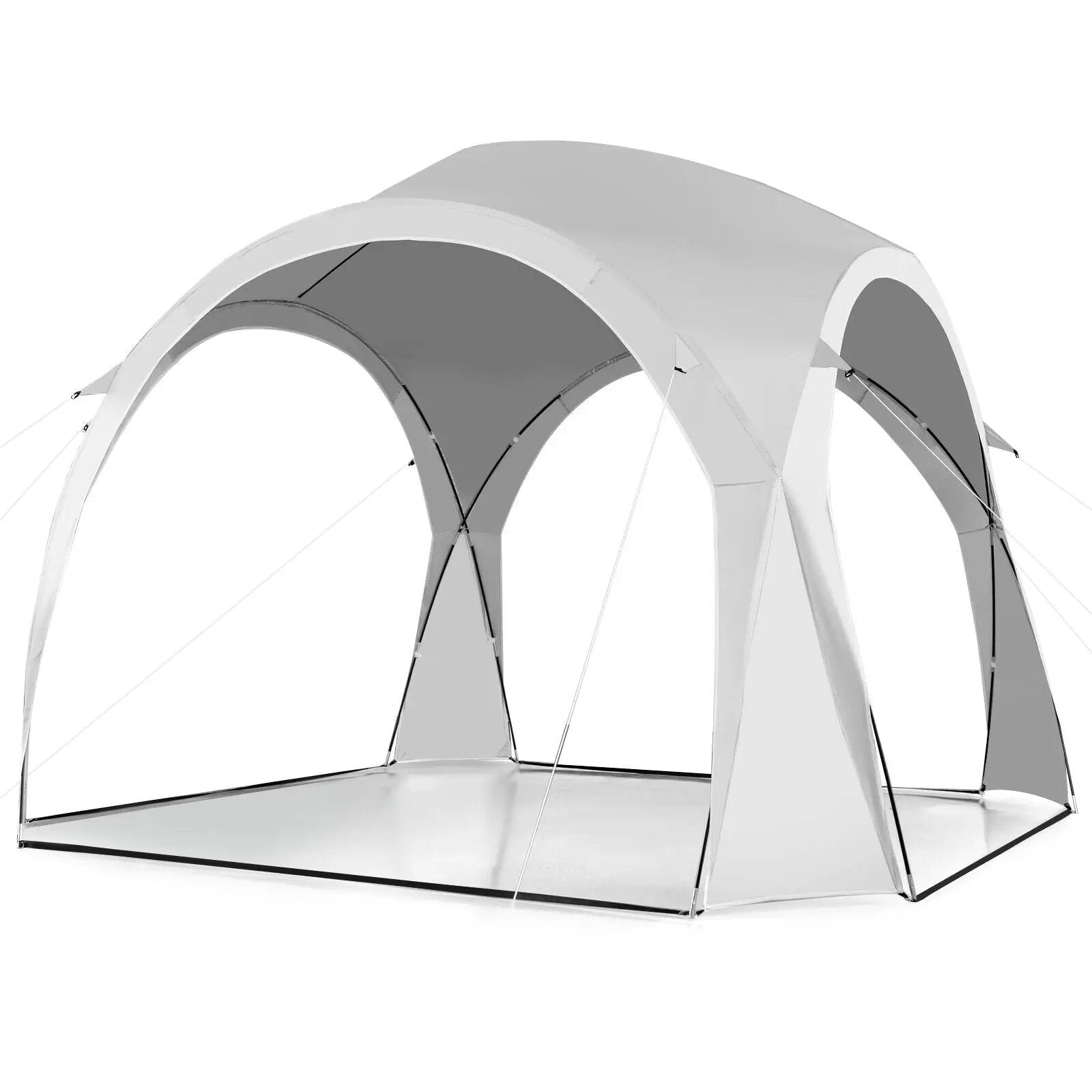 11 x 11 Feet Patio Sun Shade Shelter Canopy Tent Portable UPF 50+ Outdoor Beach-White by DirectDeals