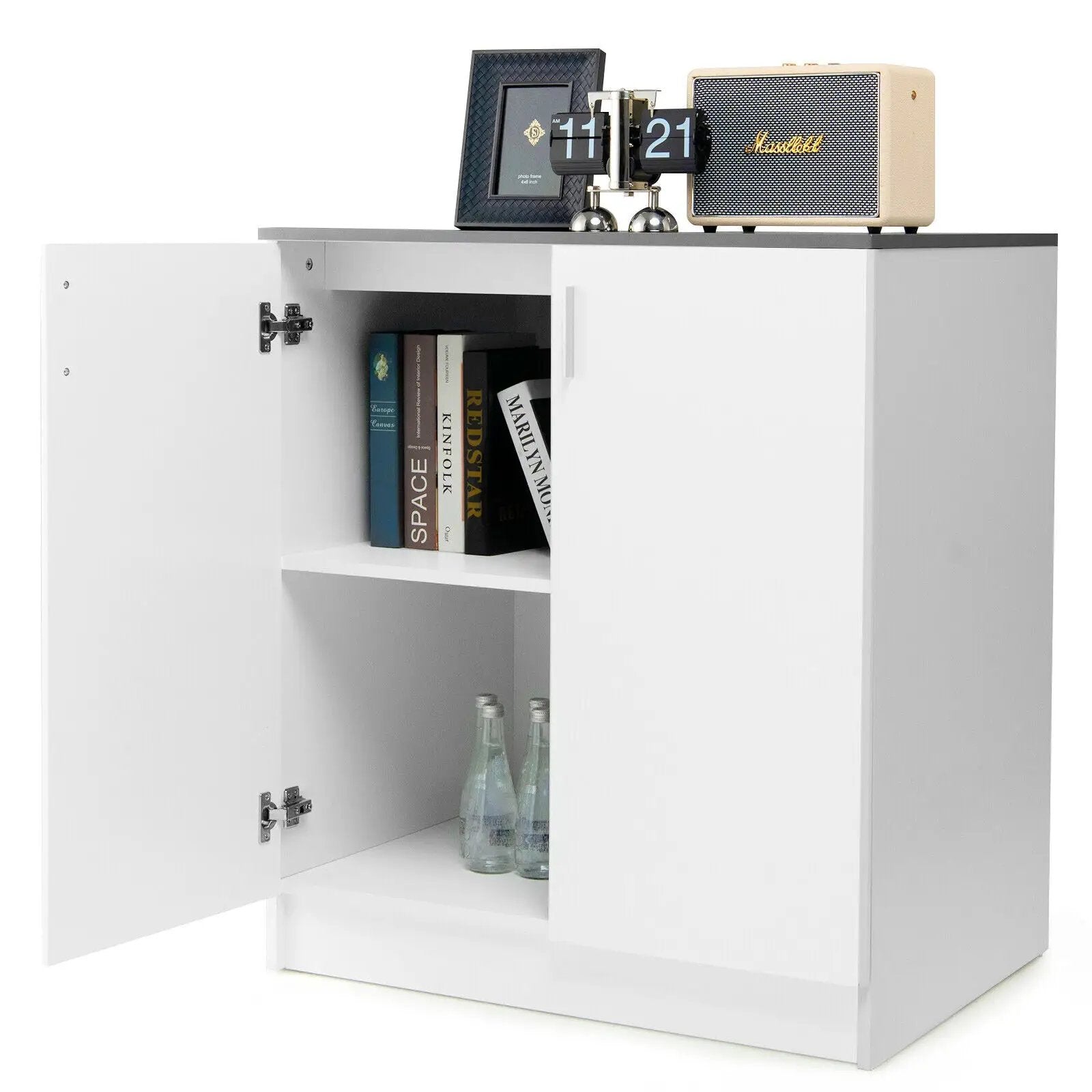 Storage Sideboard Cabinet with Doors and Shelves by DirectDeals