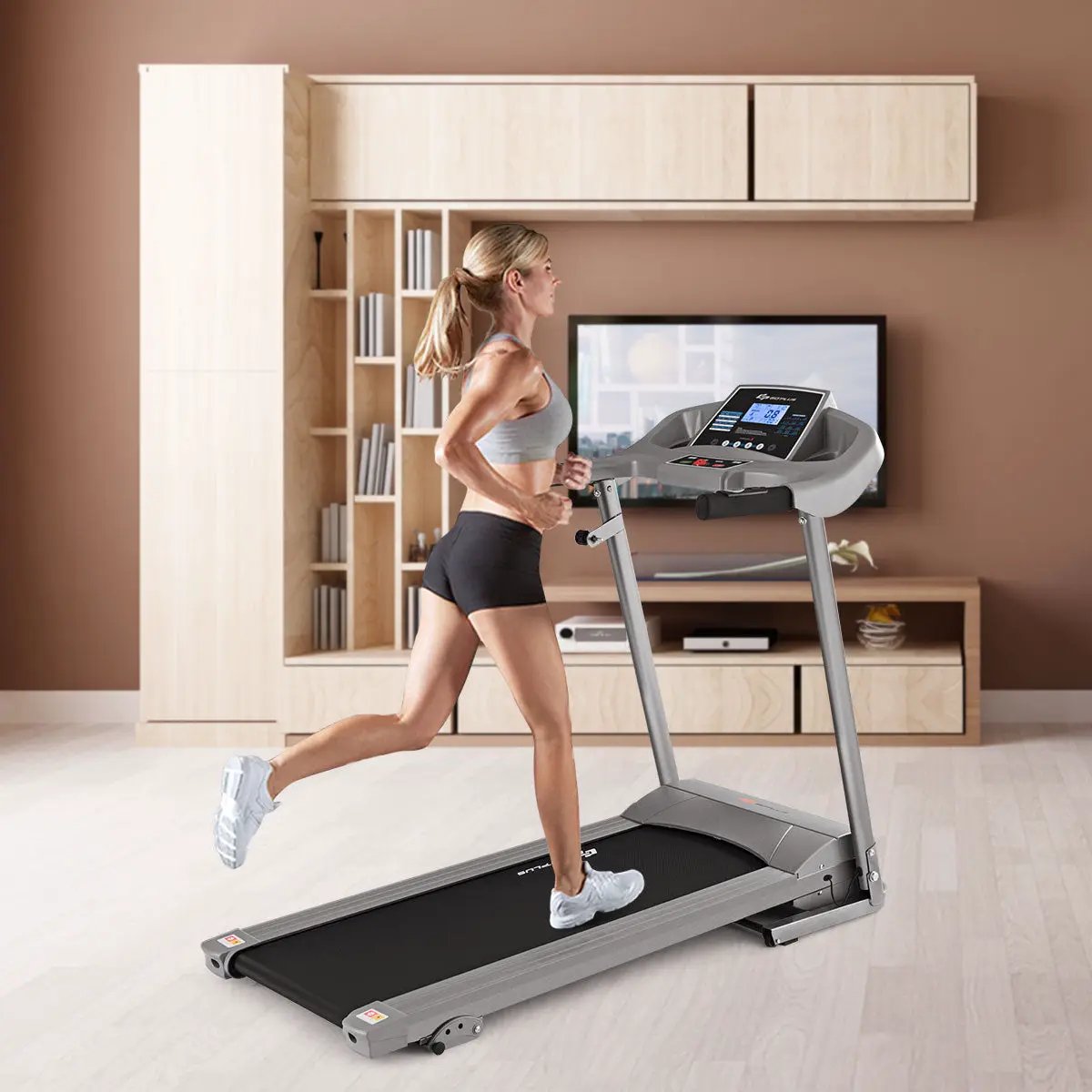 Electric Motorized Folding Treadmill Home Fitness Running Machine by DirectDeals
