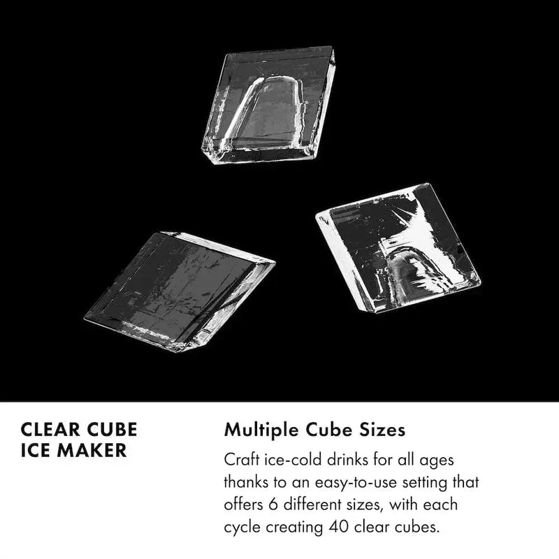 ZLINE 15" Touchstone Clear Cube Ice Maker Drain Pump Panel Ready Door ICCDP-15 by Farmhouse Kitchen and Bath