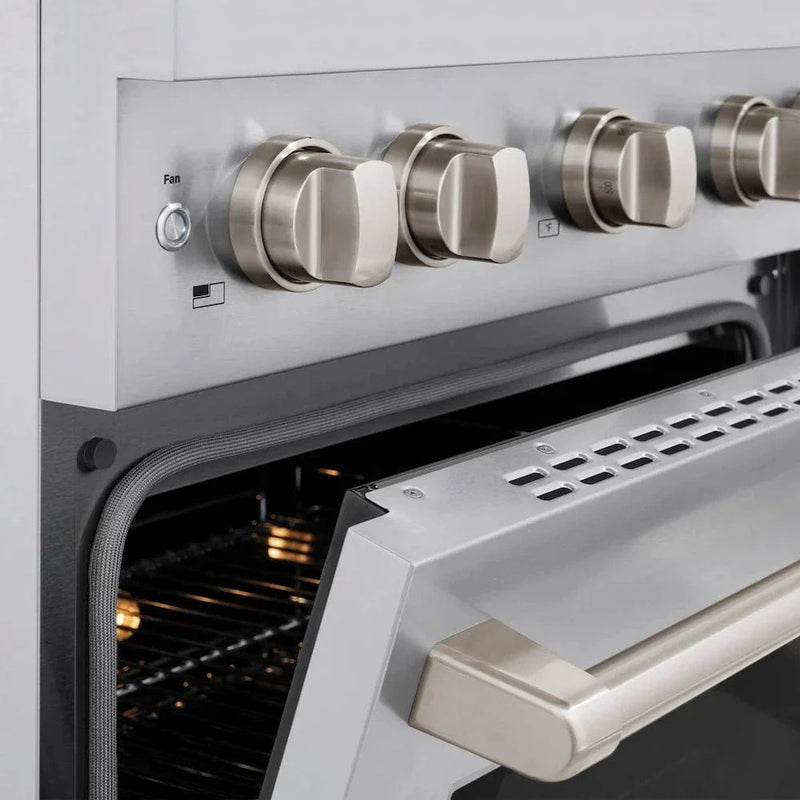 ZLINE 30"Paramount Dual Fuel Range Stainless Steel, Brass Burner, SDR-BR-30 by Farmhouse Kitchen and Bath