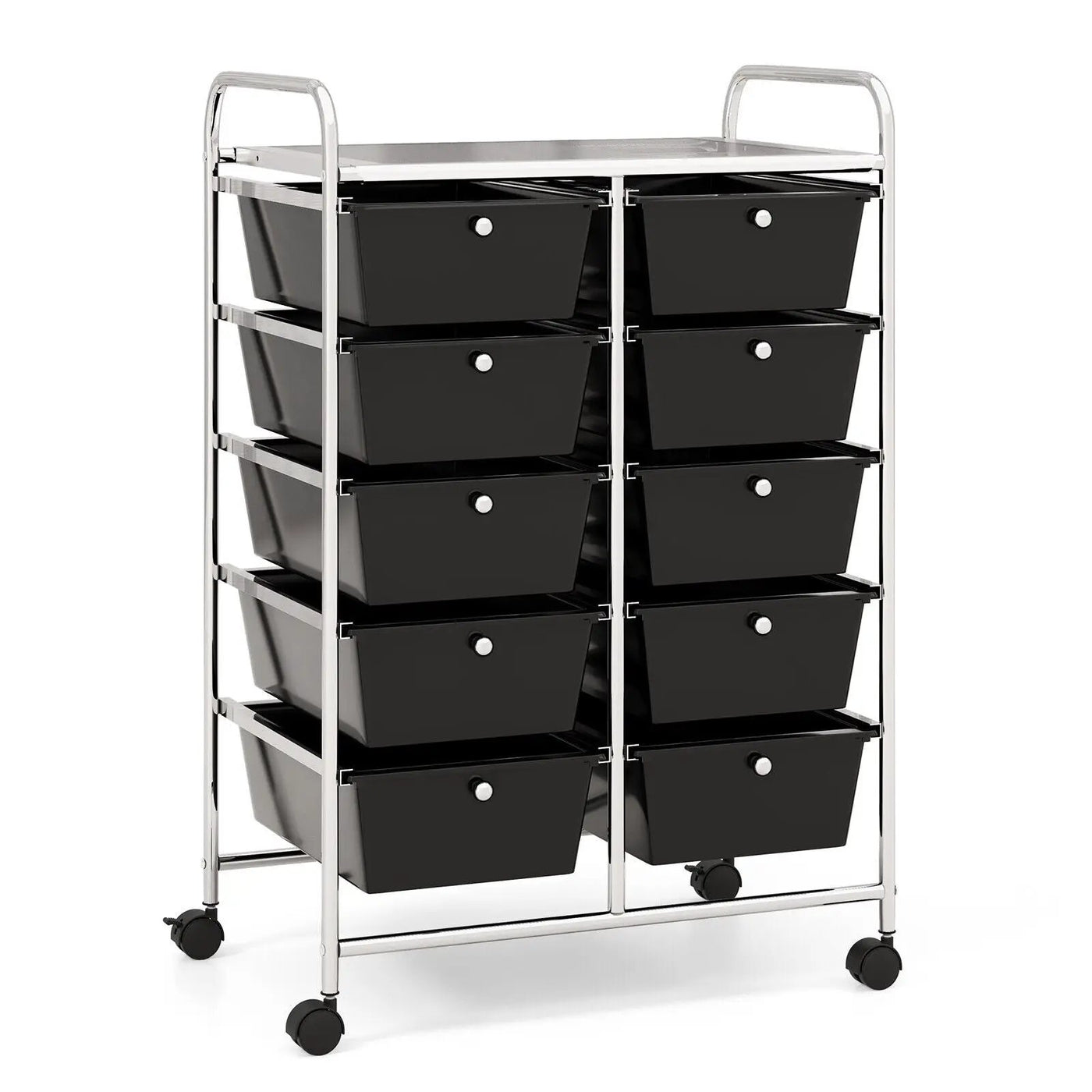 10-Drawer Rolling Storage Cart by DirectDeals