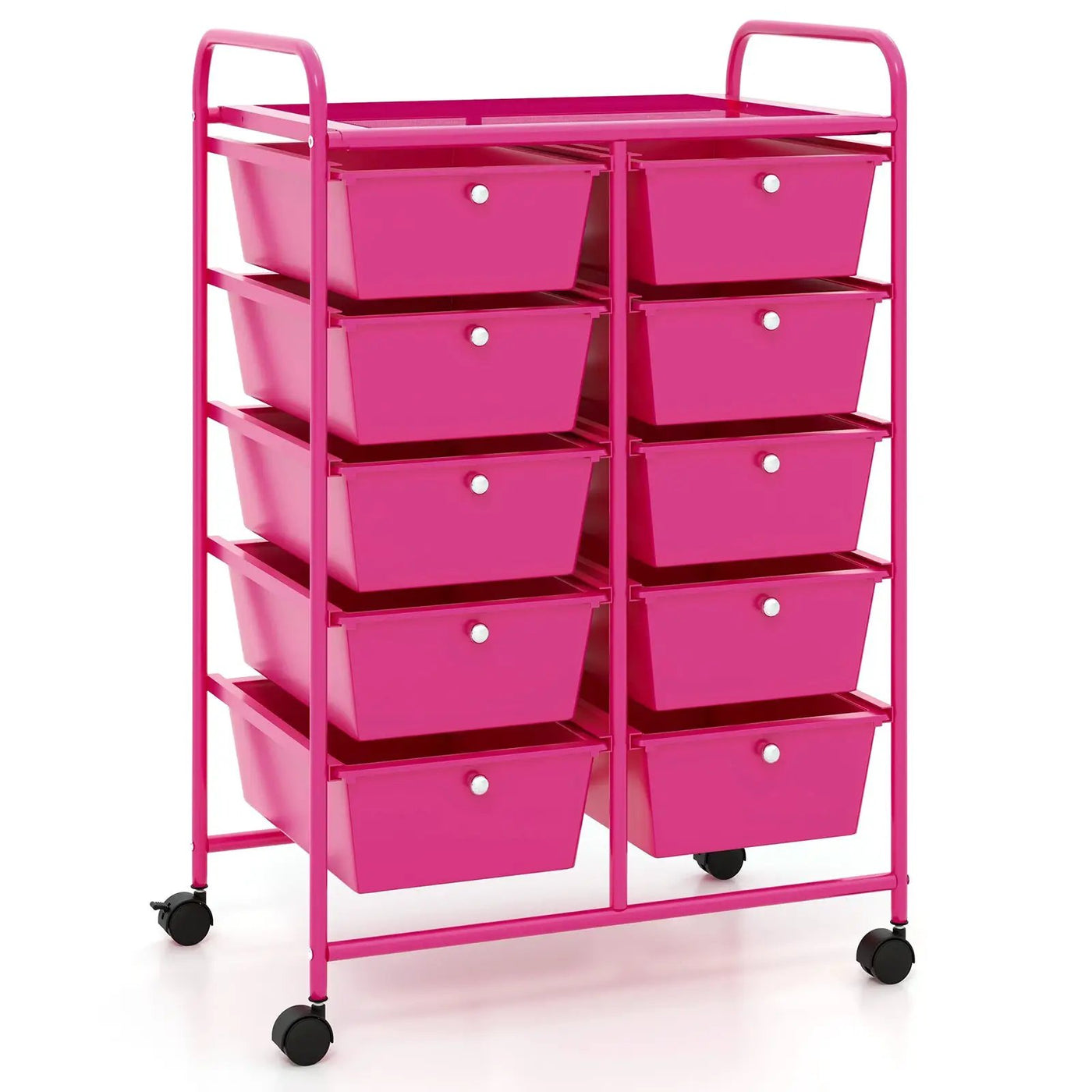 10-Drawer Rolling Storage Cart by DirectDeals