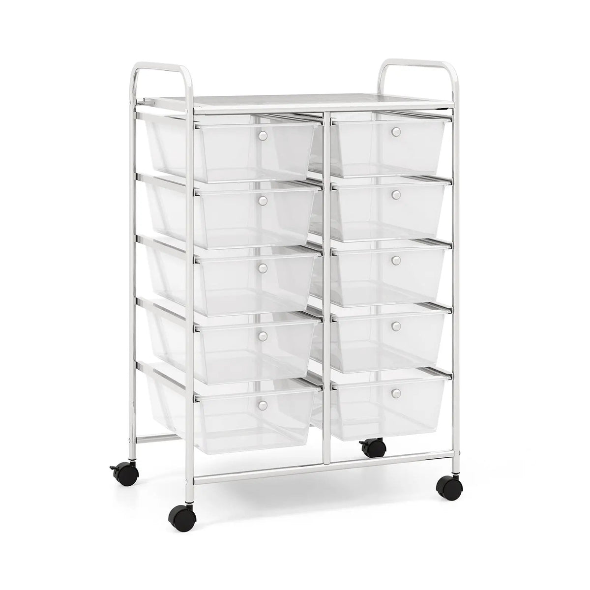 10-Drawer Rolling Storage Cart by DirectDeals