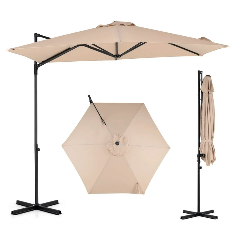 10 FT Cantilever Patio Umbrella with 360° Rotation by DirectDeals