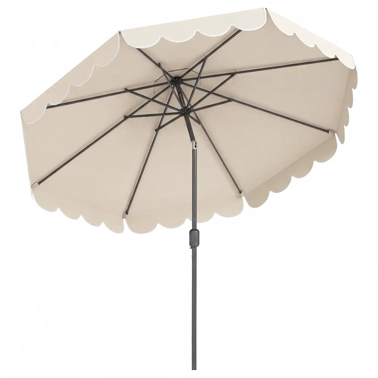 10 FT Patio Umbrella with Push Button Tilt and Crank by DirectDeals