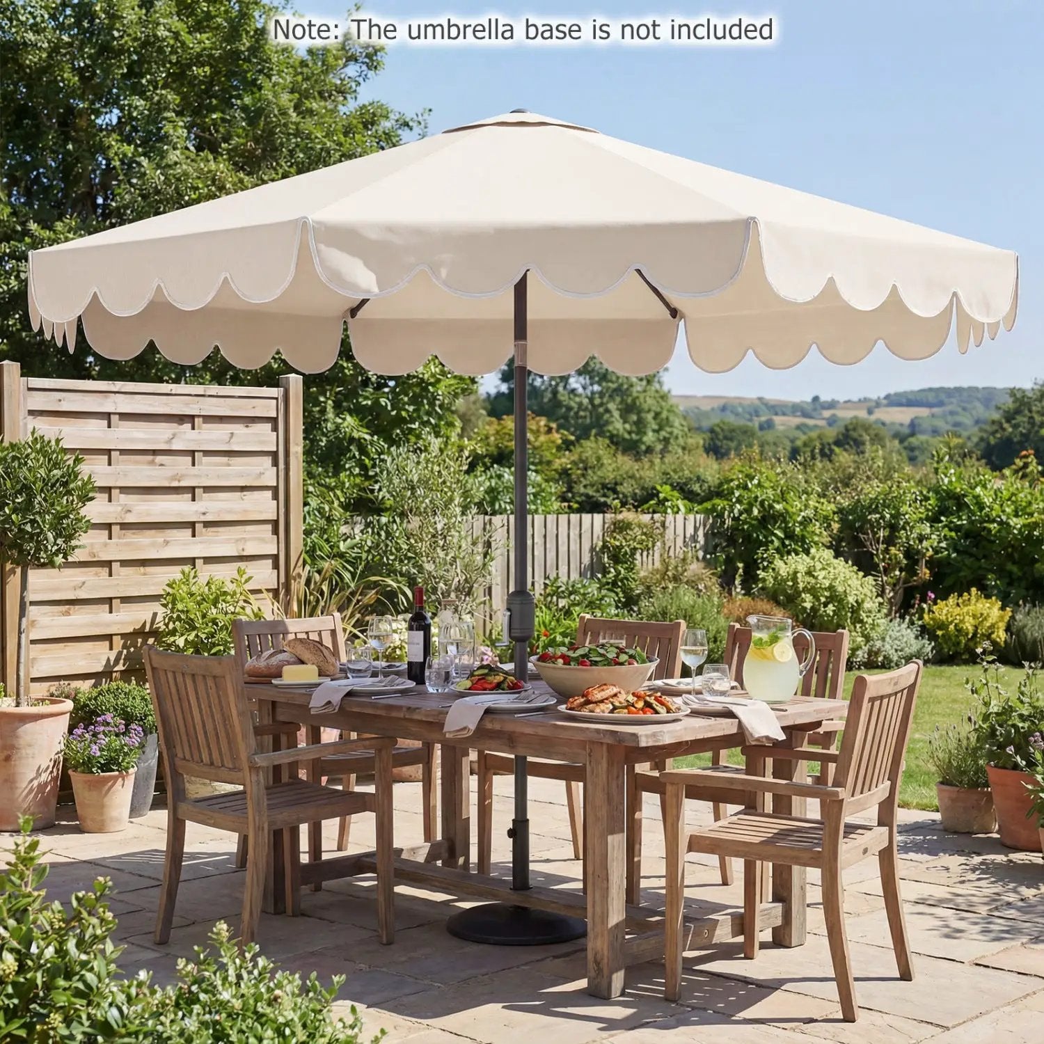 10 FT Patio Umbrella with Push Button Tilt and Crank by DirectDeals