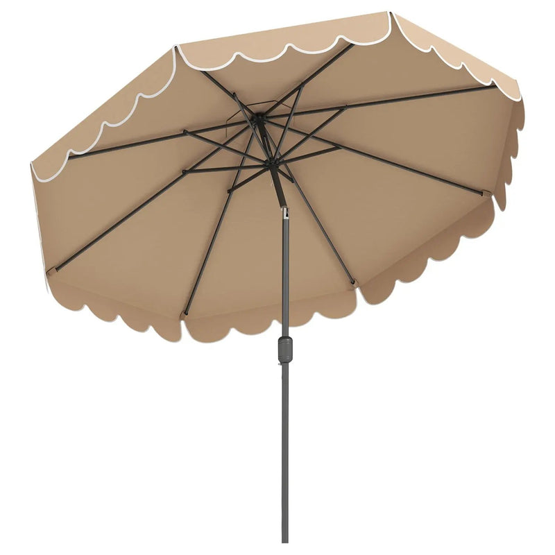 10 FT Patio Umbrella with Push Button Tilt and Crank by DirectDeals