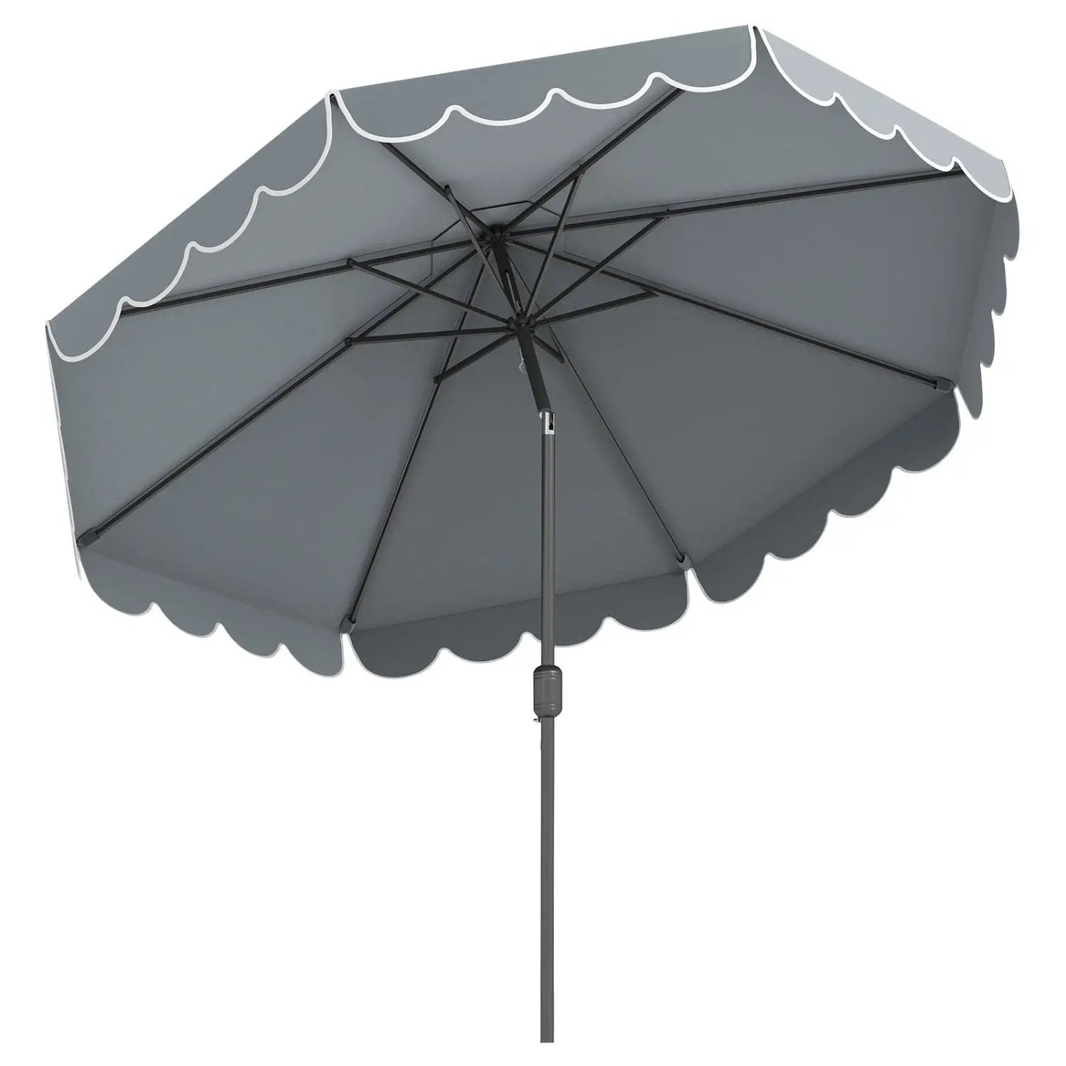 10 FT Patio Umbrella with Push Button Tilt and Crank by DirectDeals