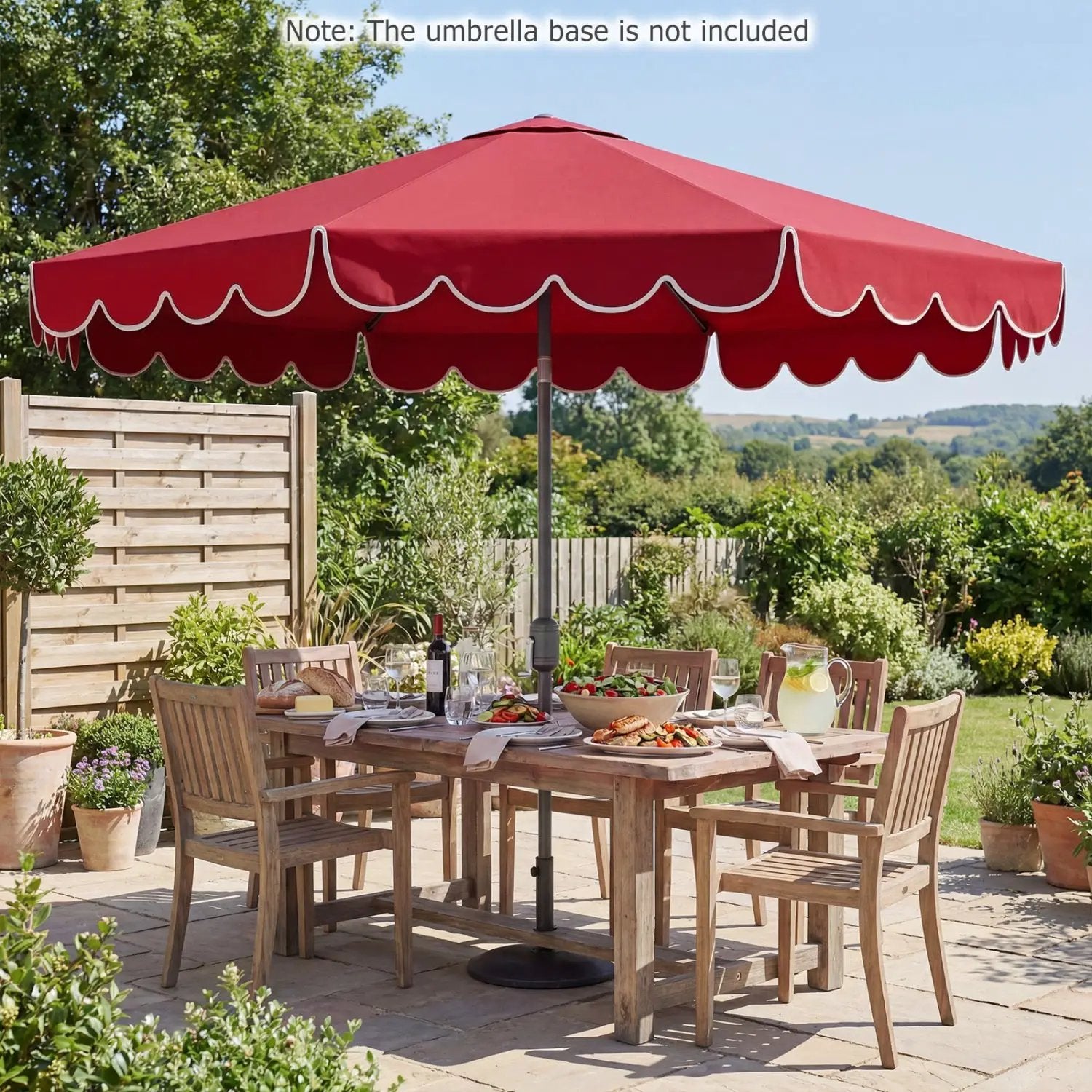 10 FT Patio Umbrella with Push Button Tilt and Crank by DirectDeals