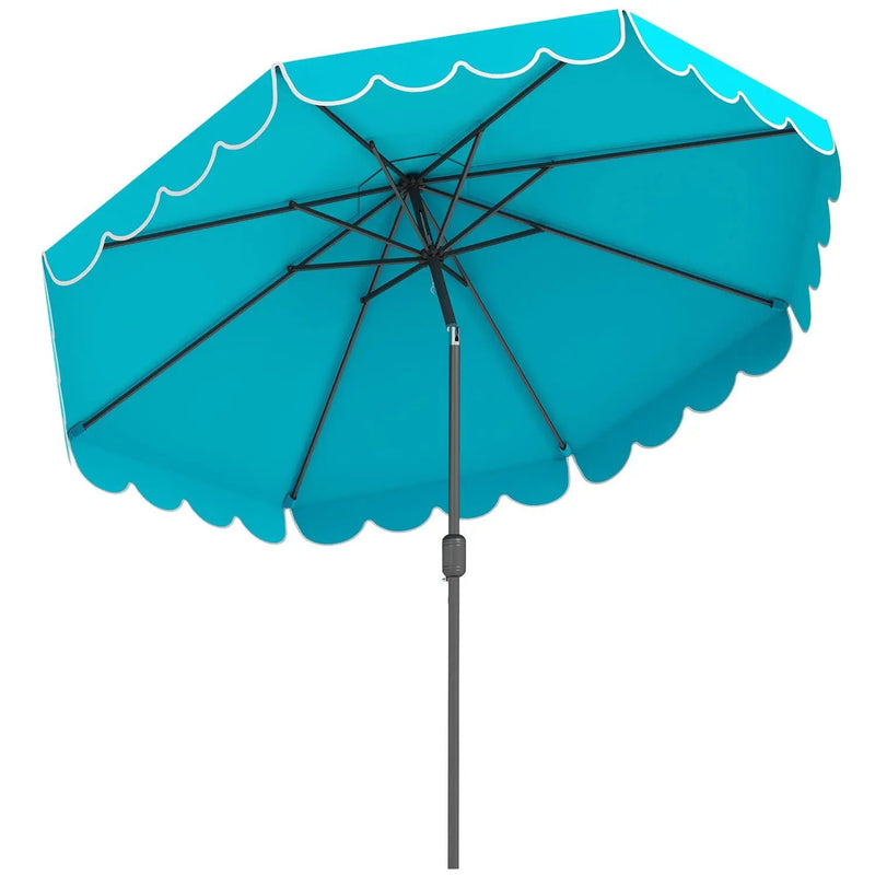 10 FT Patio Umbrella with Push Button Tilt and Crank by DirectDeals