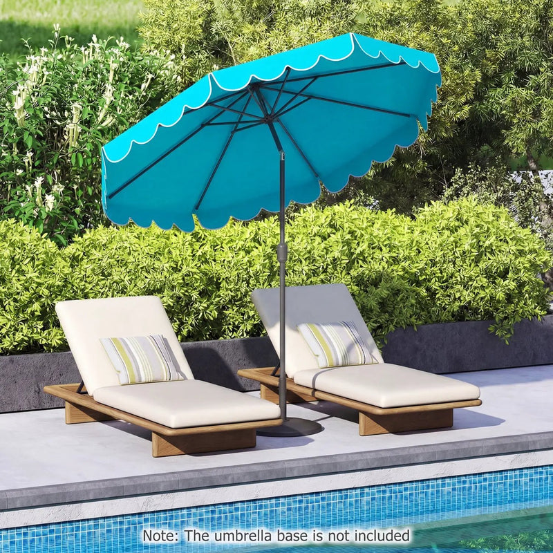 10 FT Patio Umbrella with Push Button Tilt and Crank by DirectDeals