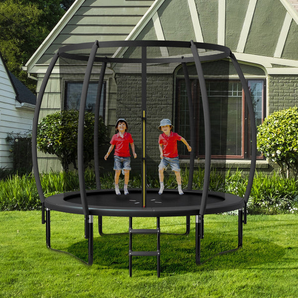 10 Feet ASTM Approved Recreational Trampoline with Ladder