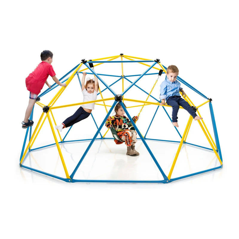 10 Feet Dome Climber with Swing and 800 Lbs Load Capacity by DirectDeals