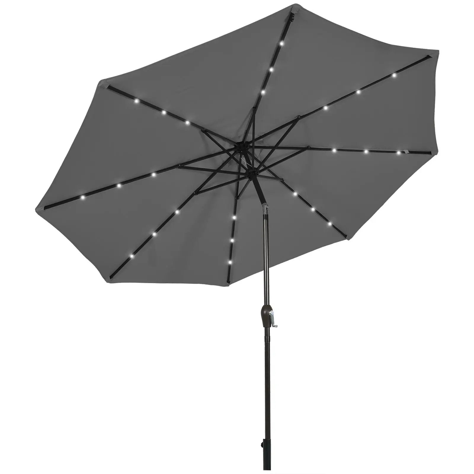 10 Feet Outdoor Patio umbrella with Bright Solar LED Lights-Dark Blue by DirectDeals