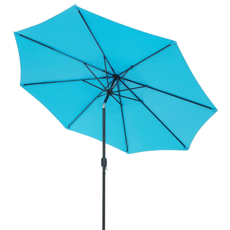 10 Feet Outdoor Patio Umbrella with Tilt Adjustment and Crank by DirectDeals