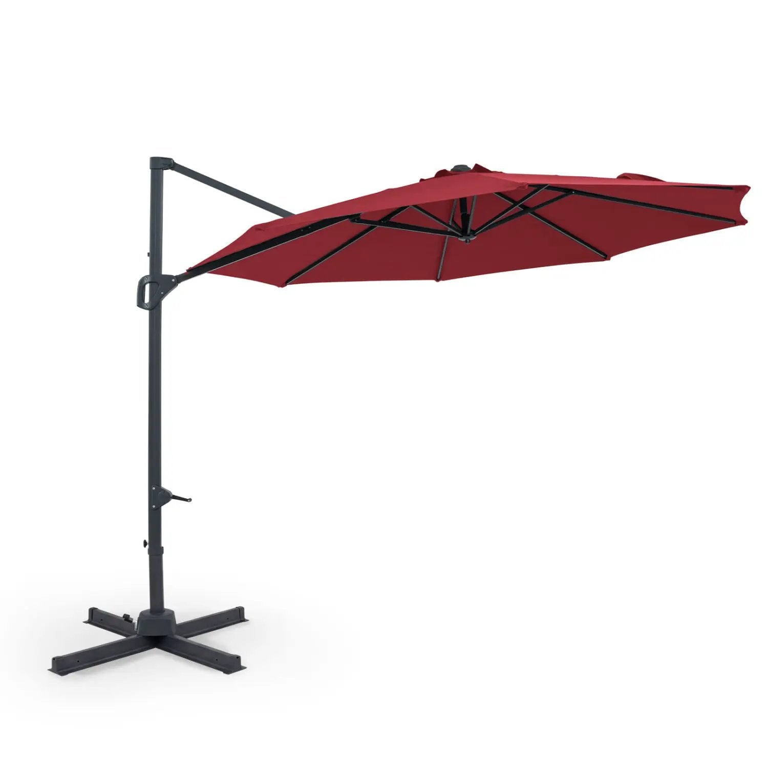 10 Feet Patio Cantilever Umbrella with Easy Tilt Adjustment by DirectDeals