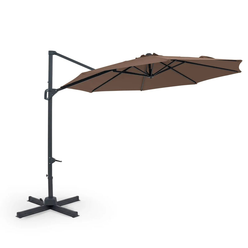 10 Feet Patio Cantilever Umbrella with Easy Tilt Adjustment by DirectDeals
