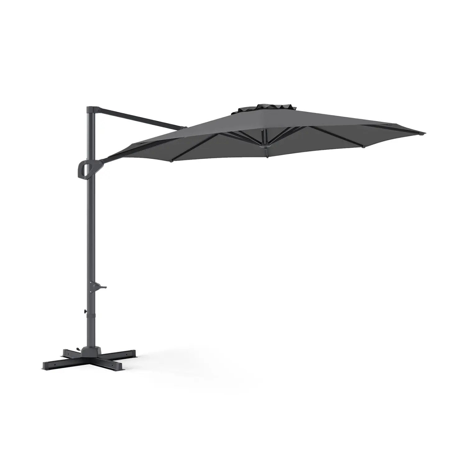 10 Feet Patio Cantilever Umbrella with Easy Tilt Adjustment by DirectDeals