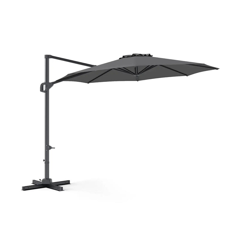 10 Feet Patio Cantilever Umbrella with Easy Tilt Adjustment by DirectDeals