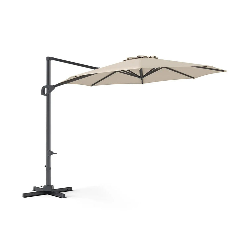 10 Feet Patio Cantilever Umbrella with Easy Tilt Adjustment by DirectDeals