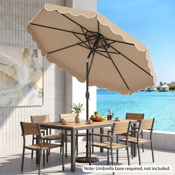 10 Ft Patio Umbrella with Push Button Tilt and Crank, photo 2 of 40