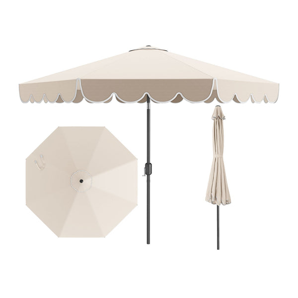 10 Feet Patio Umbrella Outdoor Market Umbrella with Crank Tilt Adjustment, photo 2 of 5