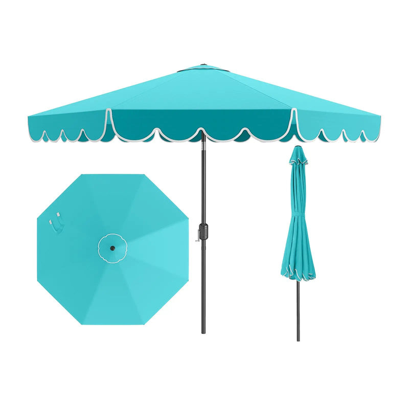10 Feet Patio Umbrella Outdoor Market Umbrella with Crank Tilt Adjustment by DirectDeals