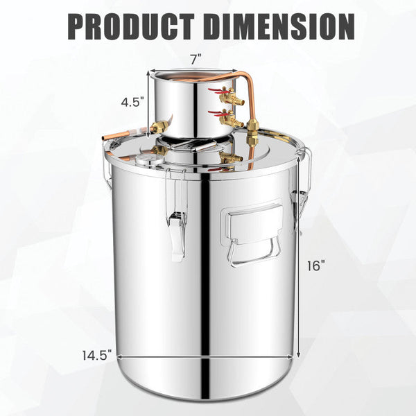 10 Gal 40 L Water Alcohol Distiller with 2 Stainless Steel Pots, photo 2 of 9