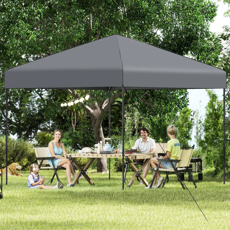 10 X 10 Feet Pop up Canopy Tent with Portable Carrying Bag and 8 Stakes by DirectDeals