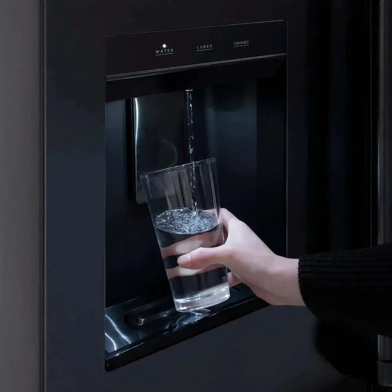 ZLINE 36" Refrigerator, Water, Ice Dispenser, Fingerprint Resistant, RSMZ-W-36-BS-FG by Farmhouse Kitchen and Bath