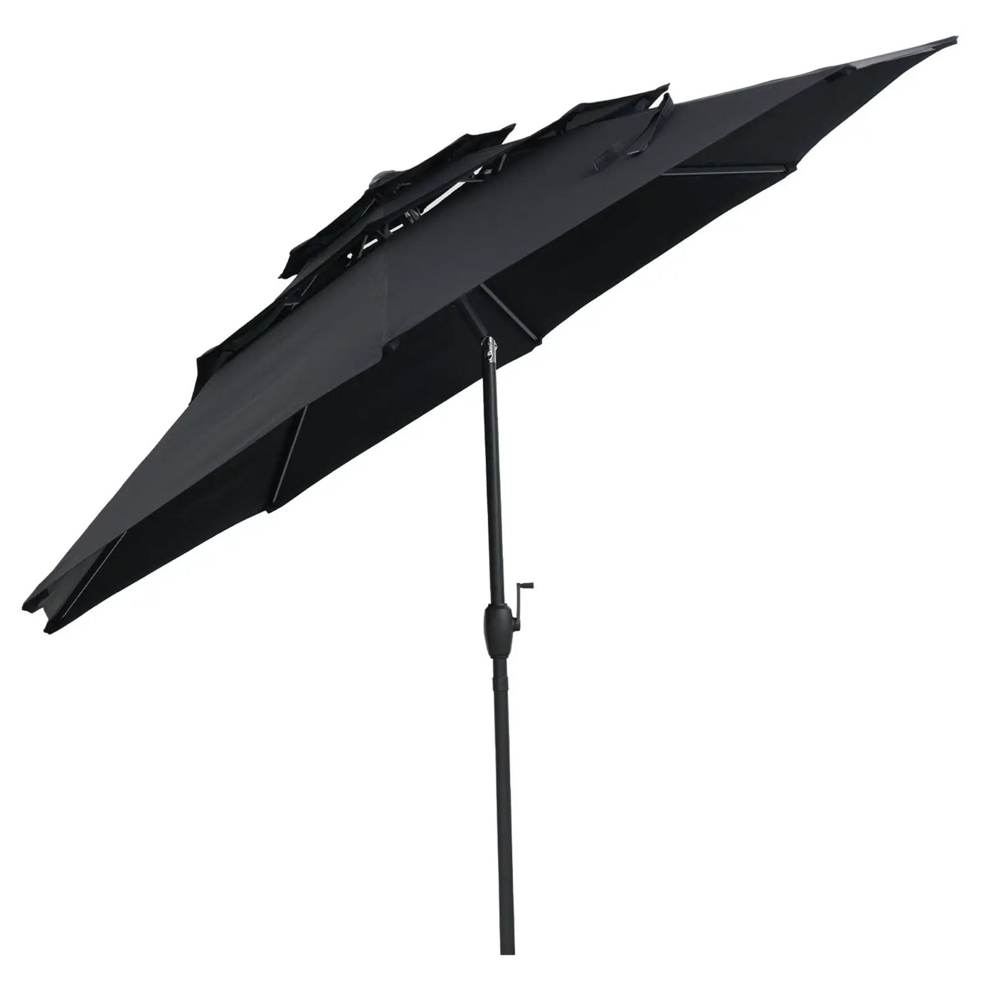 10 ft 3-tier Vented Patio Umbrella with Push Button Tilt by DirectDeals