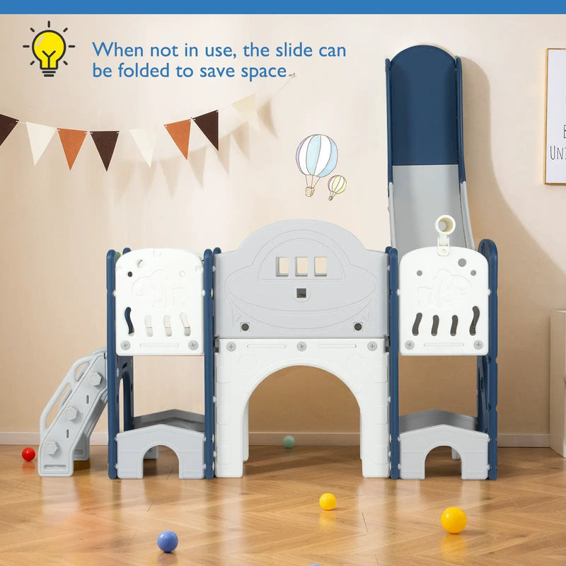 10 in 1 Toddler Slide Set Kids Slide and Climber Playset Indoor Playground by DirectDeals