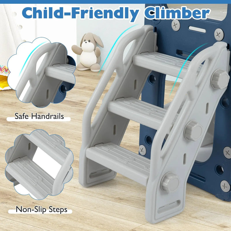 10 in 1 Toddler Slide Set Kids Slide and Climber Playset Indoor Playground by DirectDeals