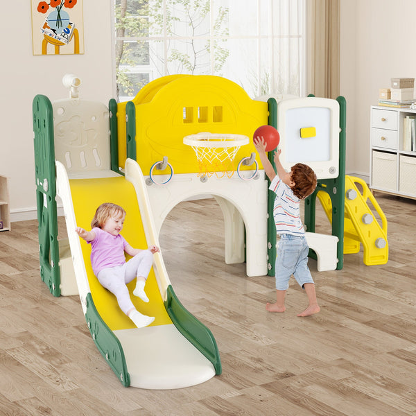 10 in 1 Toddler Slide Set Kids Slide and Climber Playset Indoor Playground, photo 2 of 17