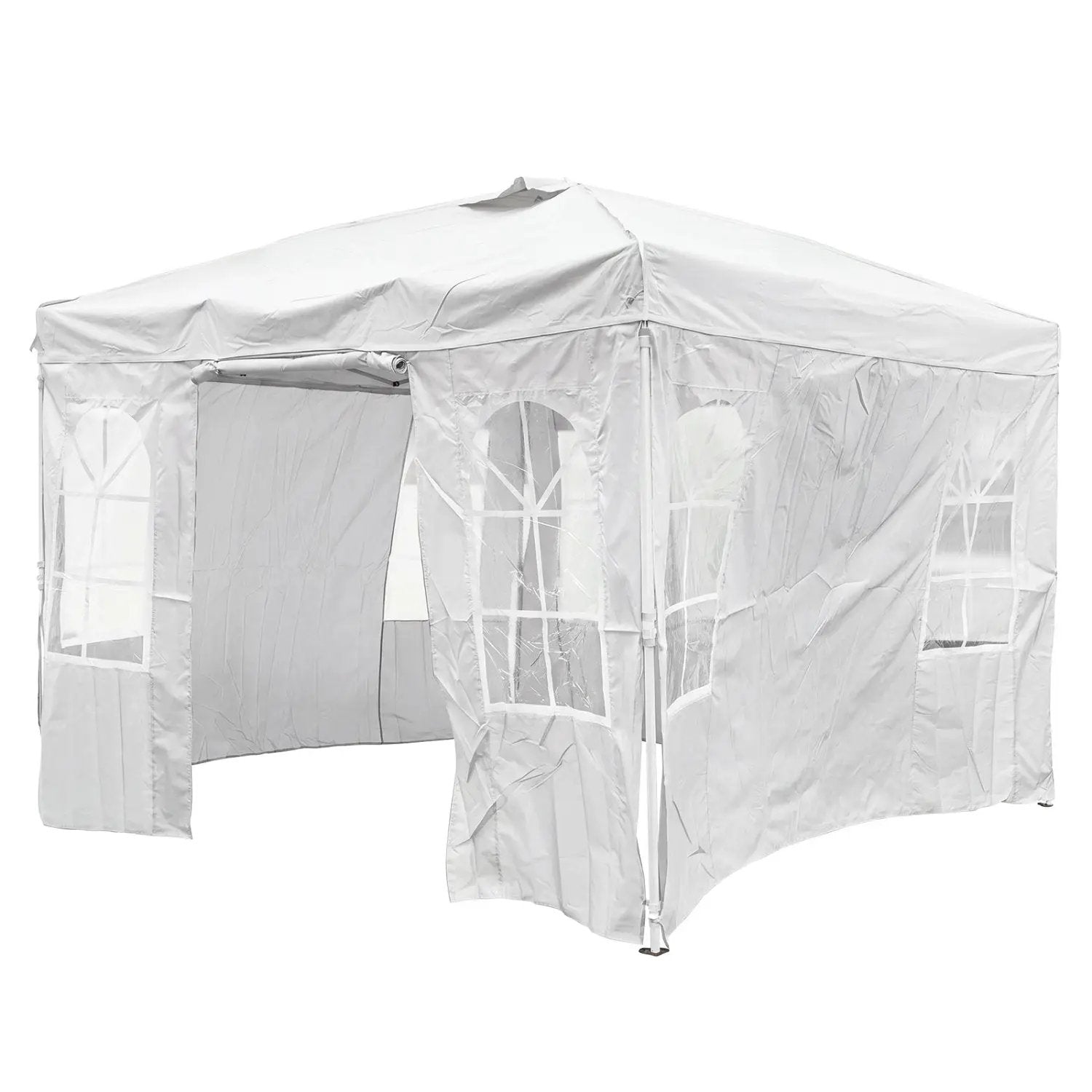 10x10 Pop Up Canopy Tent with Sidewalls & Adjustable Height by DirectDeals