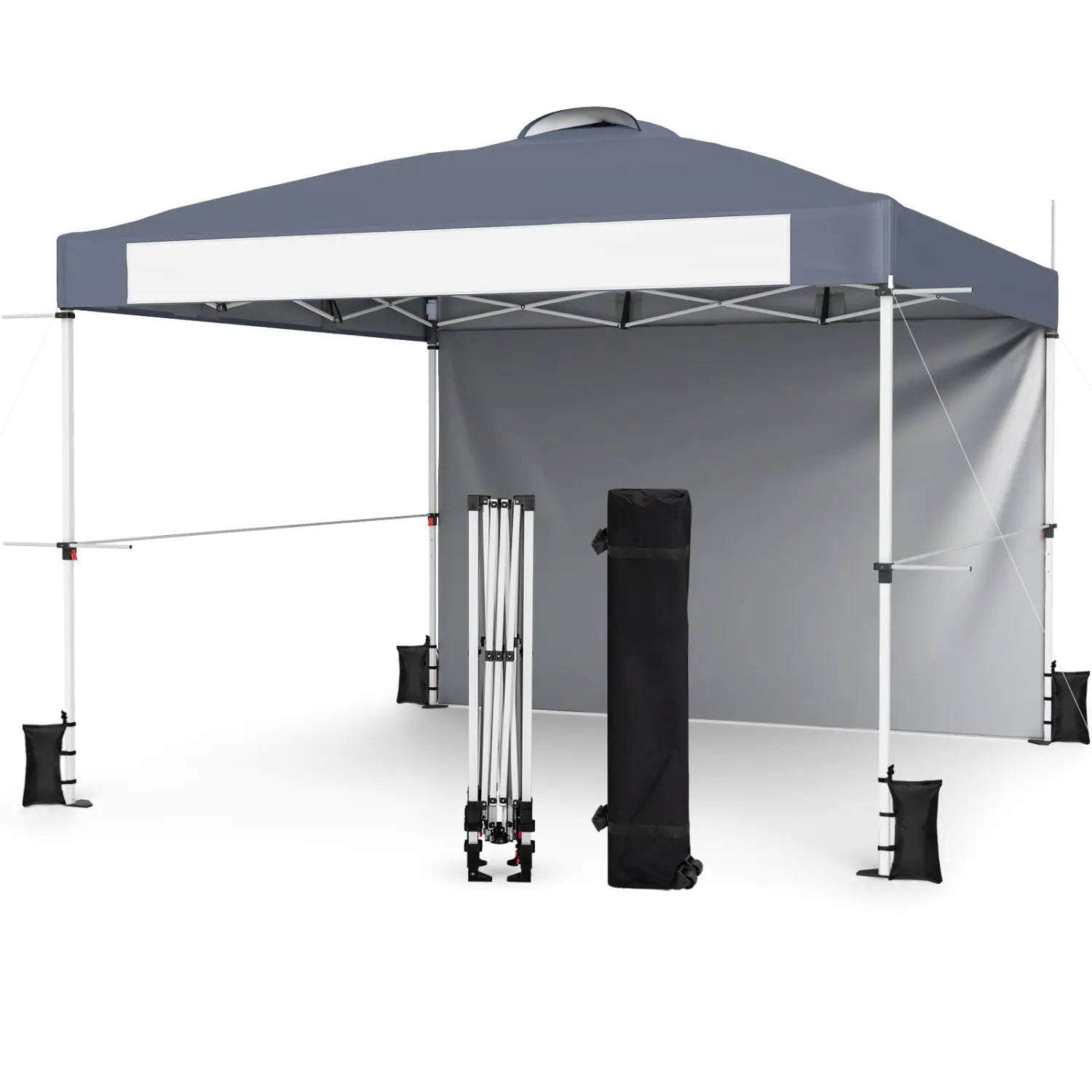 10x10 Pop-Up Canopy Tent with Roller Bag and Adjustable Height by DirectDeals