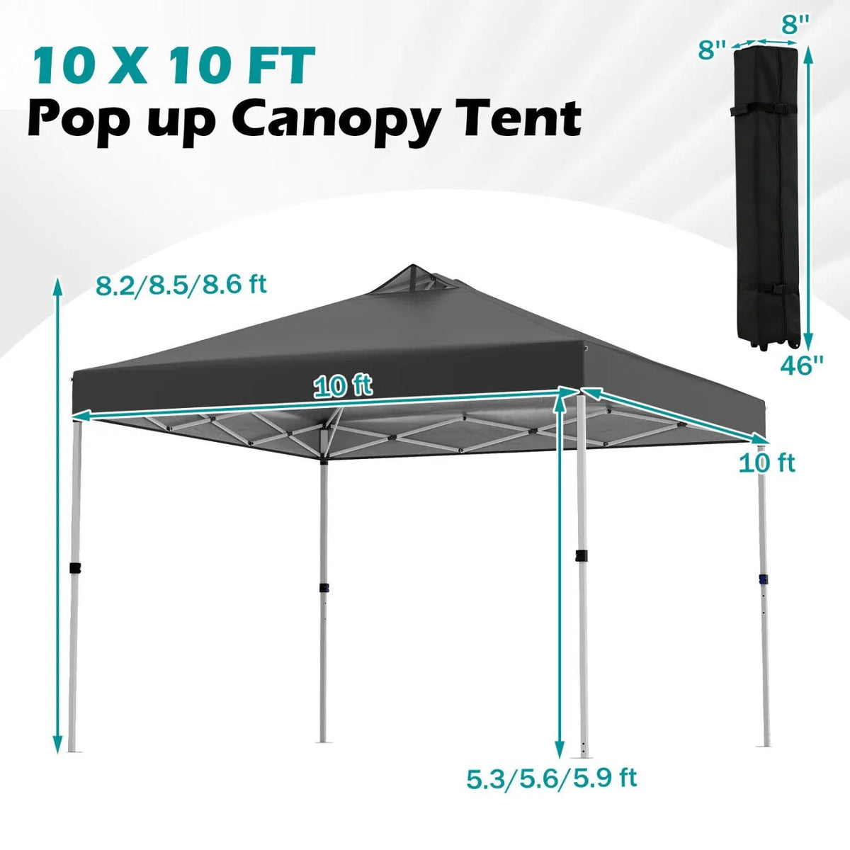 10 x 10 Feet Outdoor Commercial Pop up Canopy Tent by DirectDeals