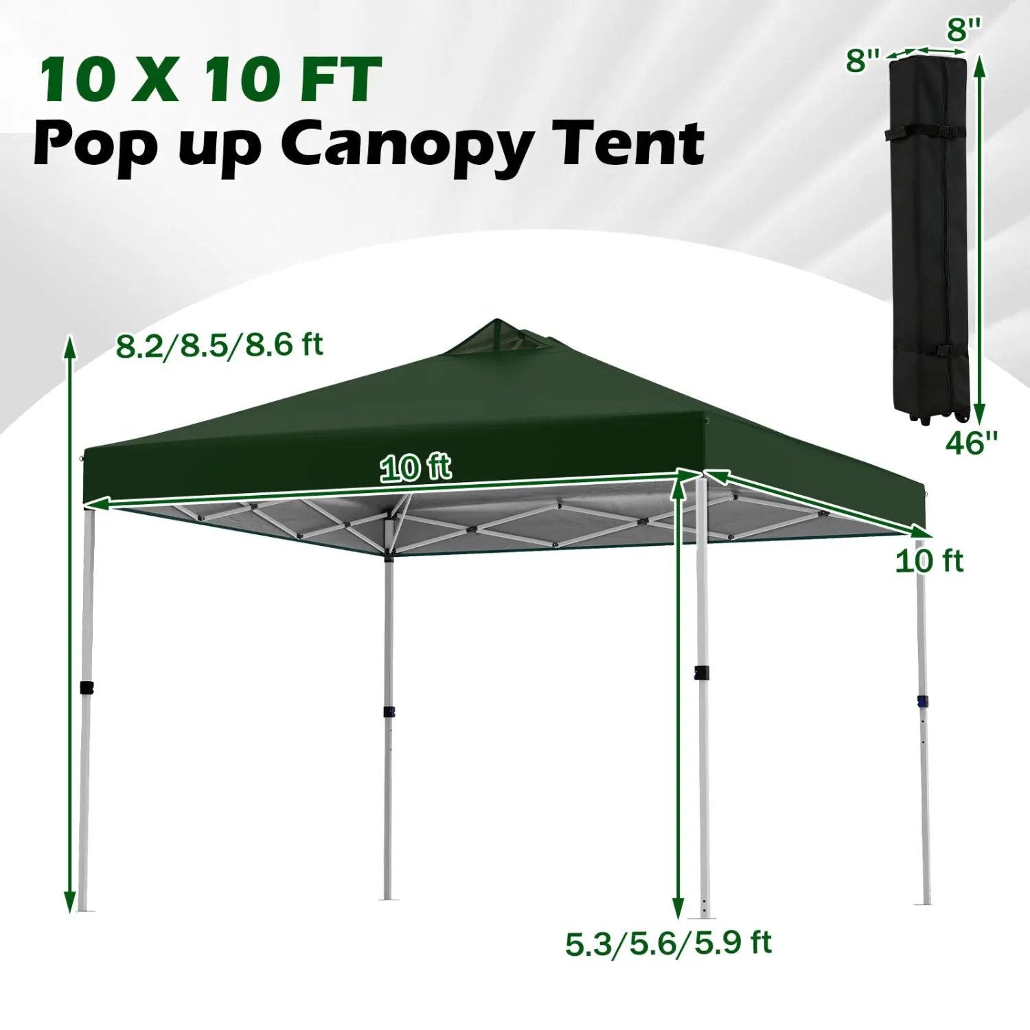 10 x 10 Feet Outdoor Commercial Pop up Canopy Tent by DirectDeals