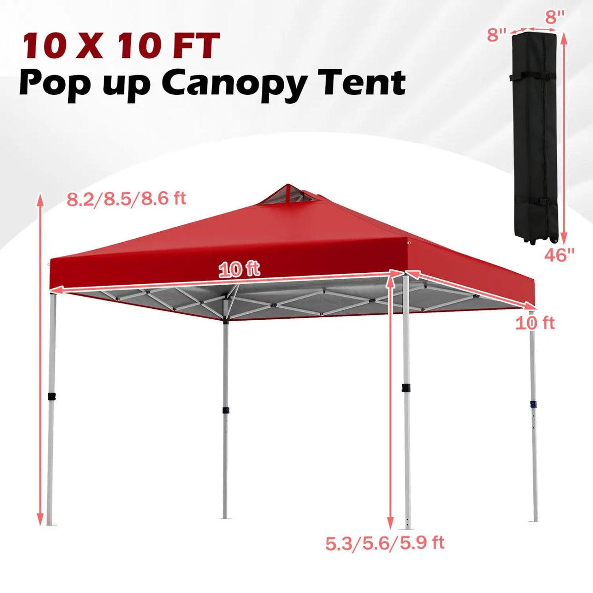 10 x 10 Feet Outdoor Commercial Pop up Canopy Tent by DirectDeals