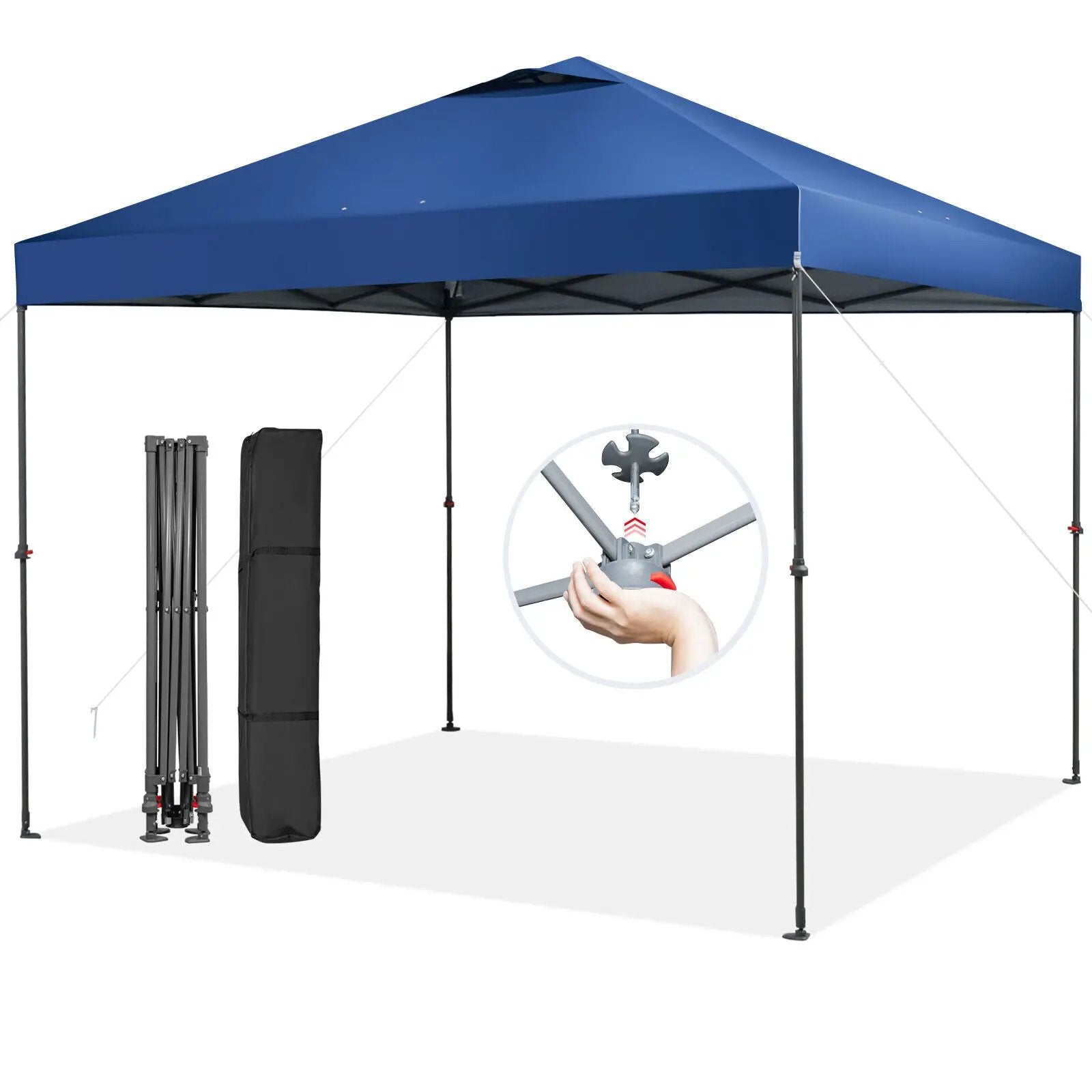 10 x 10 Feet Foldable Outdoor Instant Pop-up Canopy with Carry Bag by DirectDeals