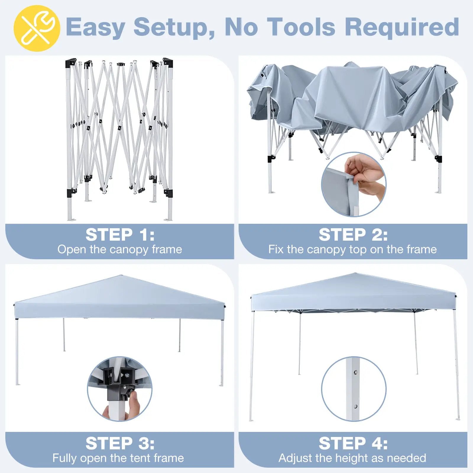 10 x 10 Feet Pop up Canopy Tent with Carrying Bag and 4 Sandbags by DirectDeals