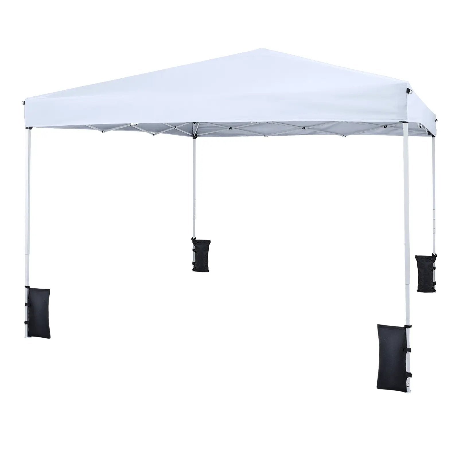 10 x 10 Feet Pop up Canopy Tent with Carrying Bag and 4 Sandbags by DirectDeals