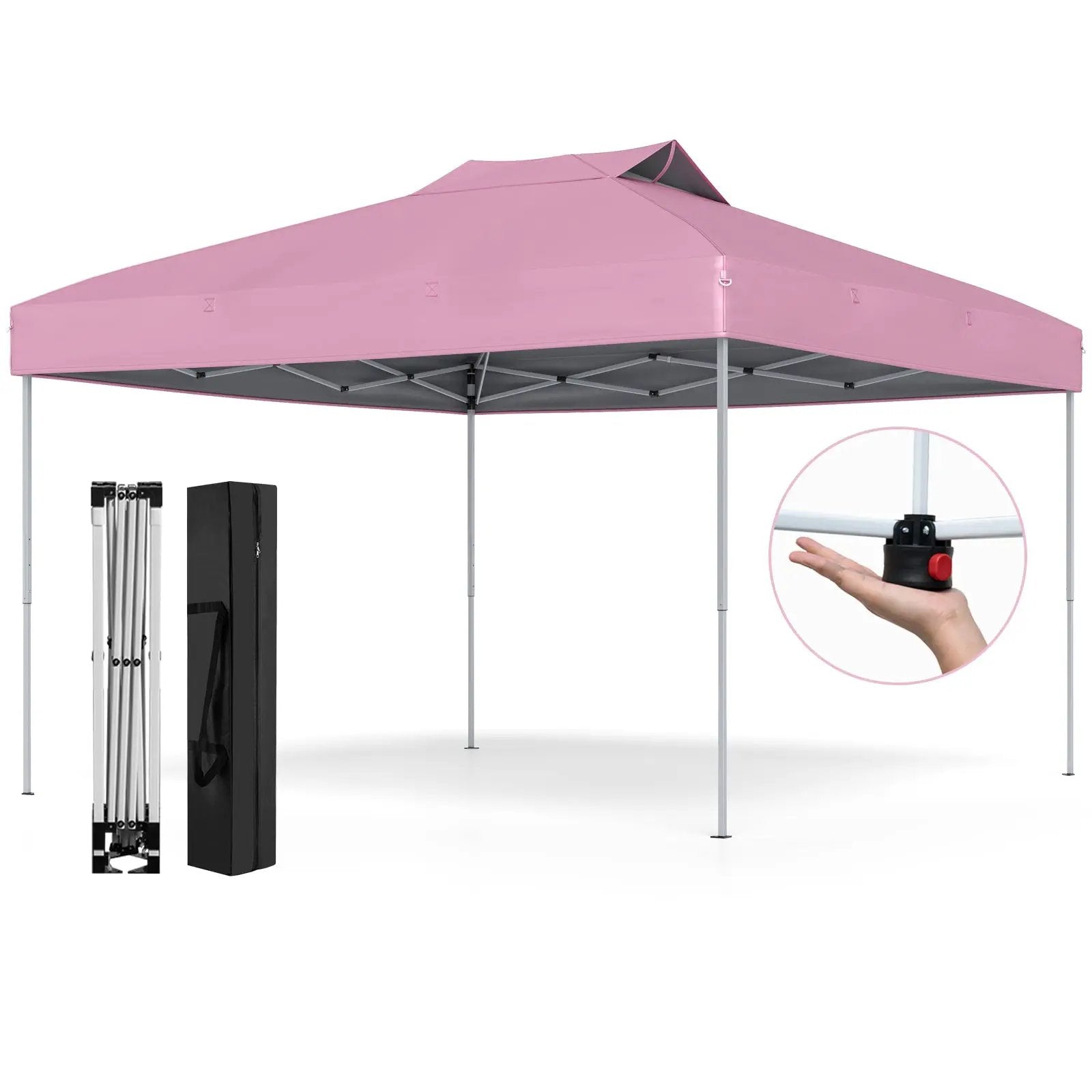 10 X 10 FT Foldable Outdoor Patio Shelter Canopy Tent with 1-Push Center Lock by DirectDeals